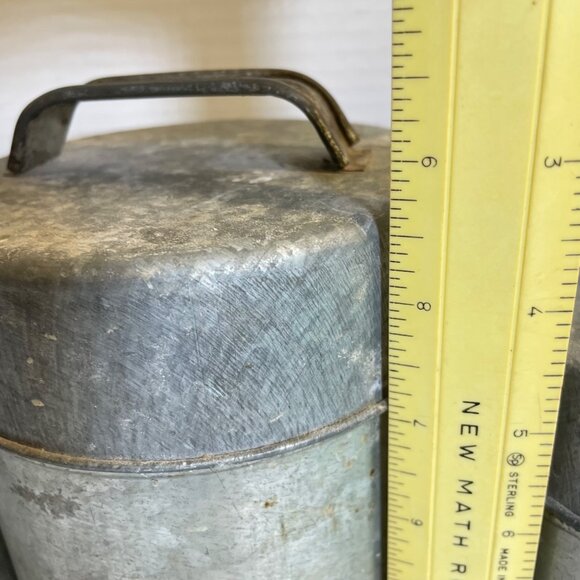 Vintage Vandor Imports Galvanized Metal Canister Set For Coffee Tea Sugar & Flou - Picture 11 of 15